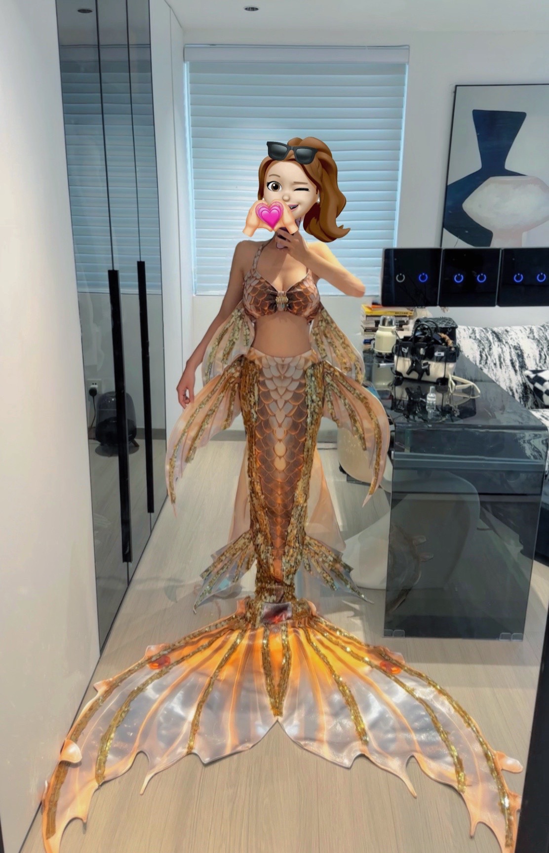 Photography Youtube - Nouveau maillot de bain sirène estampage
