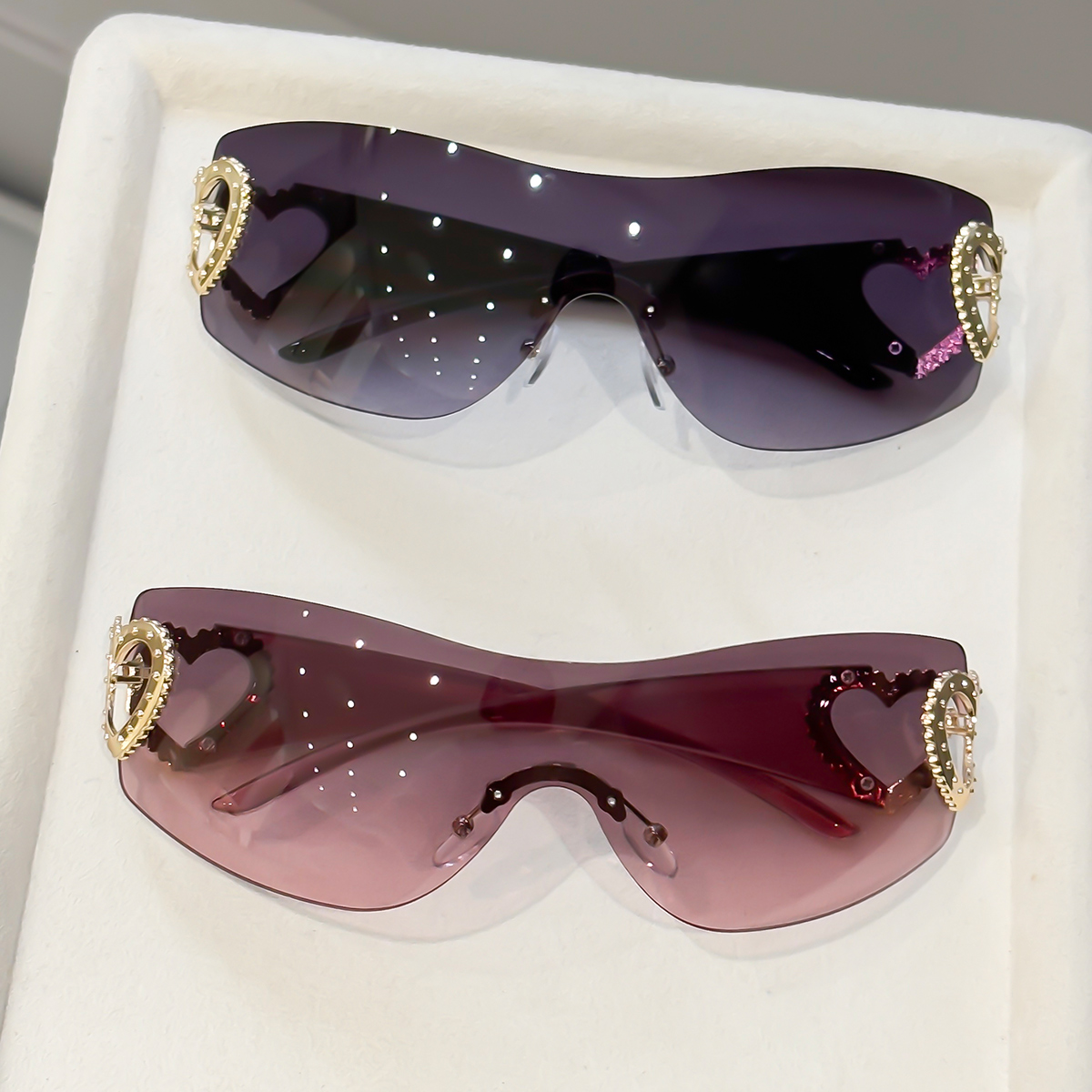 Photography Design - 2 paires de lunettes Y2K sans