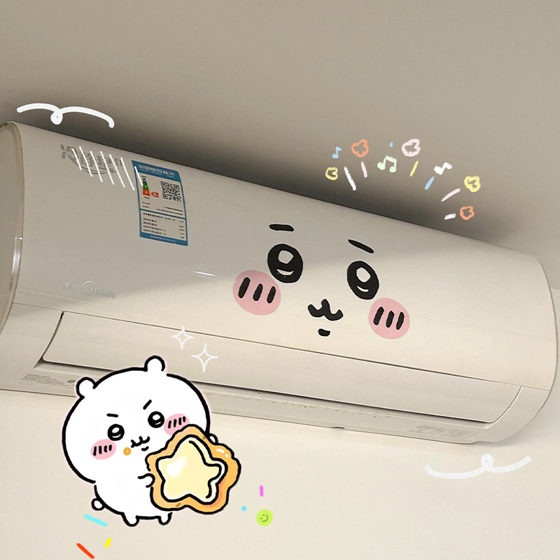 Photography Anime - Autocollant émoticône Jiyi pour climatiseur, embellissement