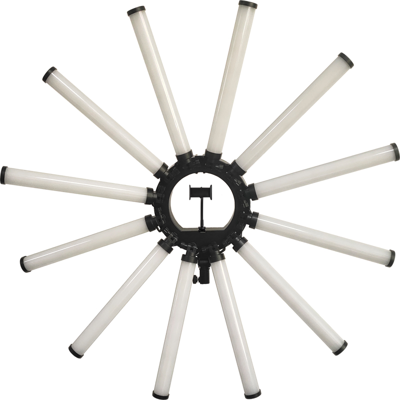 Photography Youtube - Kit d'éclairage photo multi-tubes à 12