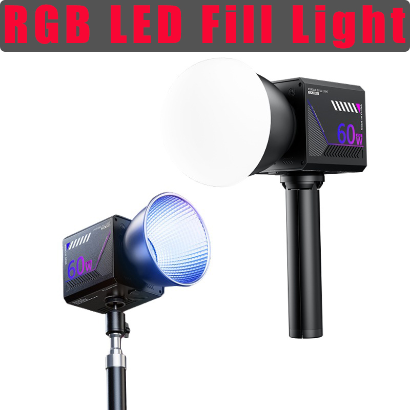 Photography Natural Lighting - Lumière vidéo RGB 60W, lumière de