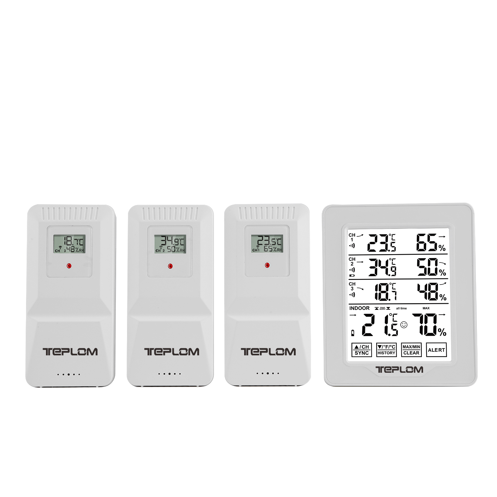 Photography Digital - Thermomètre hygromètre numérique sans fil 3-en-1