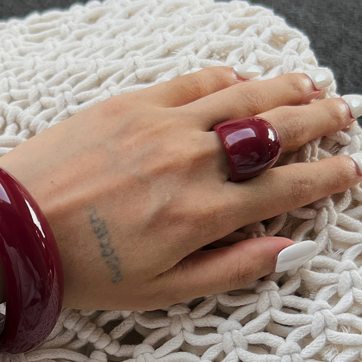 Bague en résine irrégulière po - Photography Design avis et prix