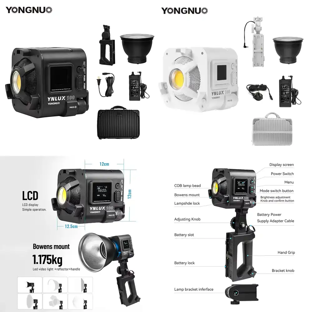 YONGNUO YNLUX100 100W 3200K-56 - Photography Video avis et prix