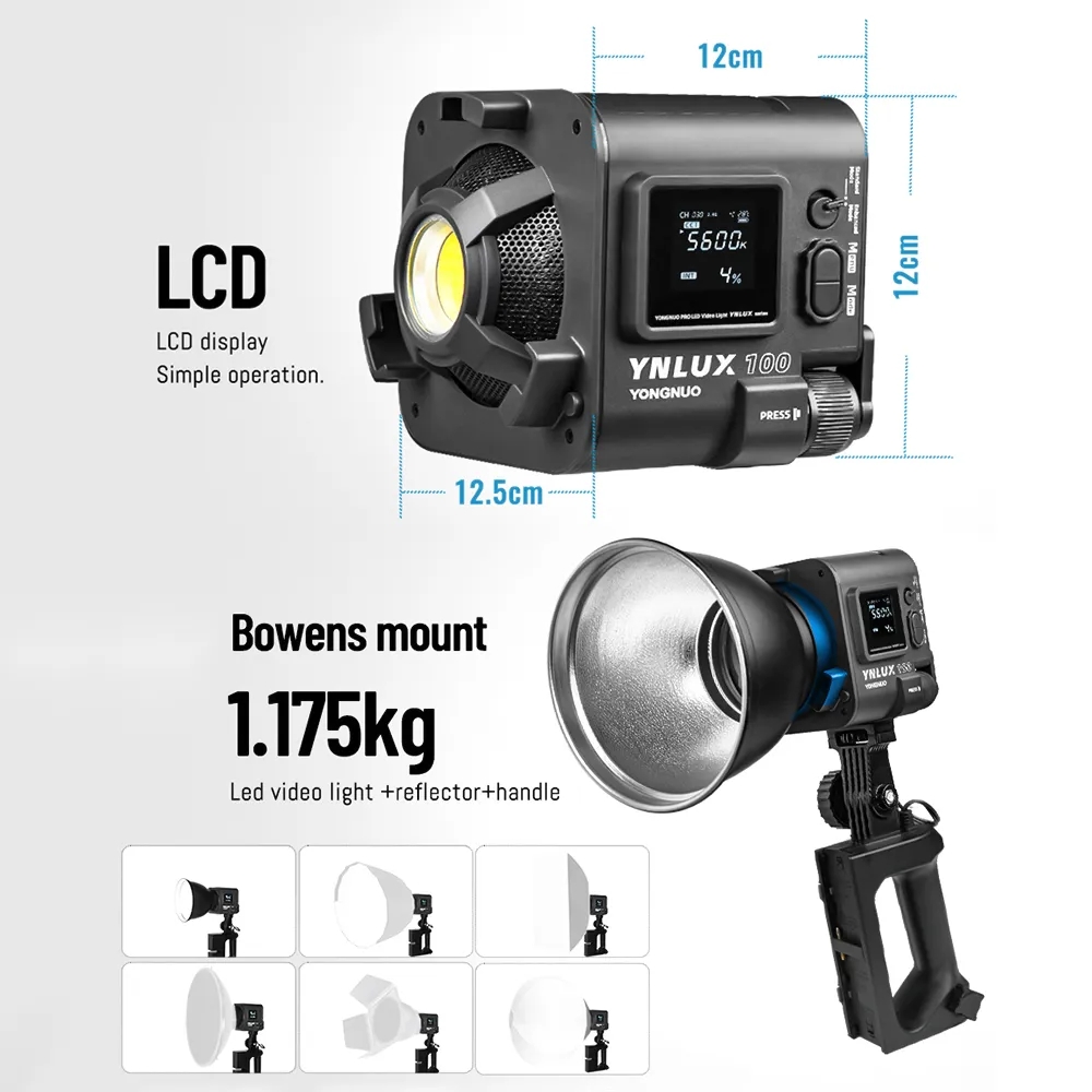 YONGNUO YNLUX100 100W 3200K-56 - Photography Video avis et prix