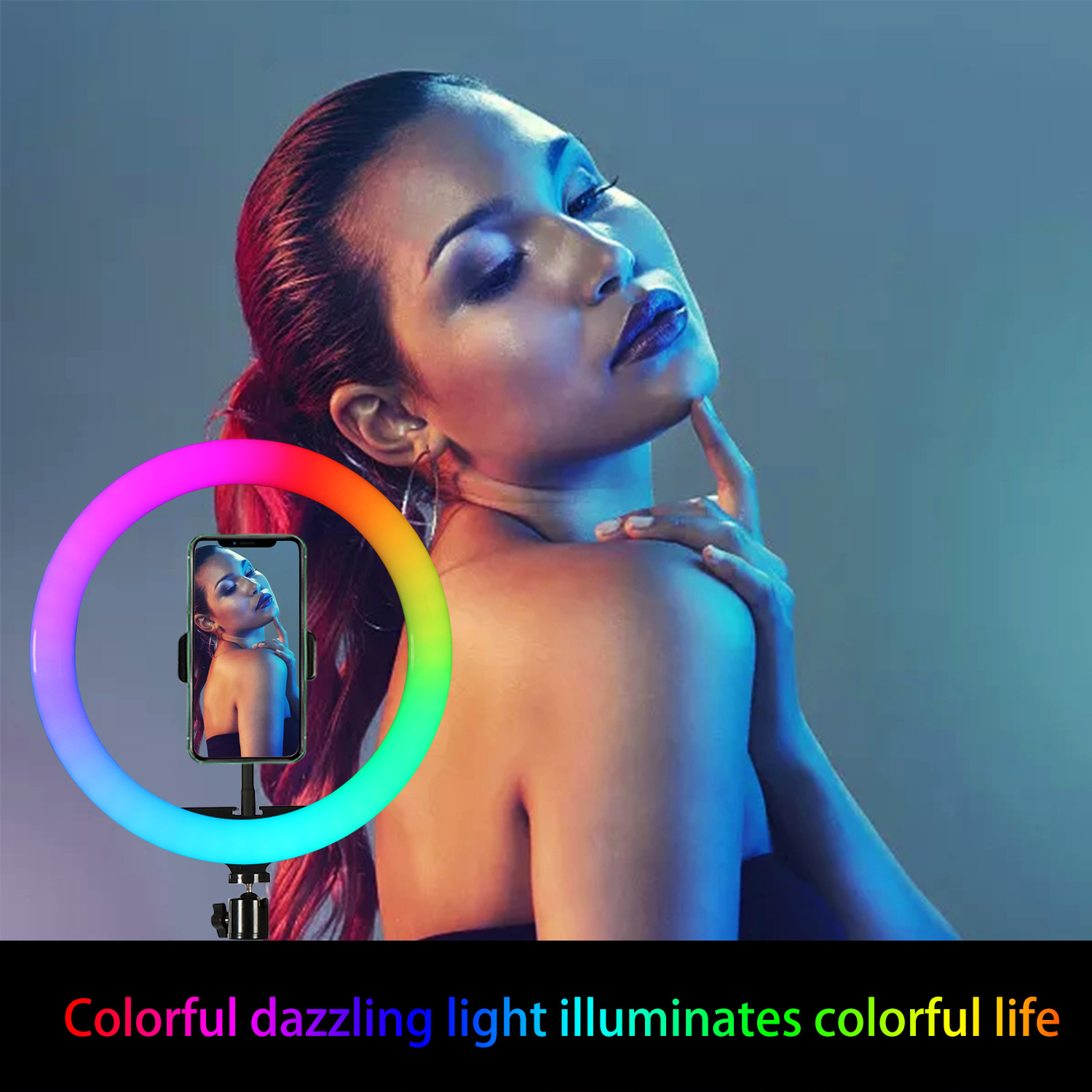 Anneau lumineux LED RGB de 26  - Photography Youtube avis et prix