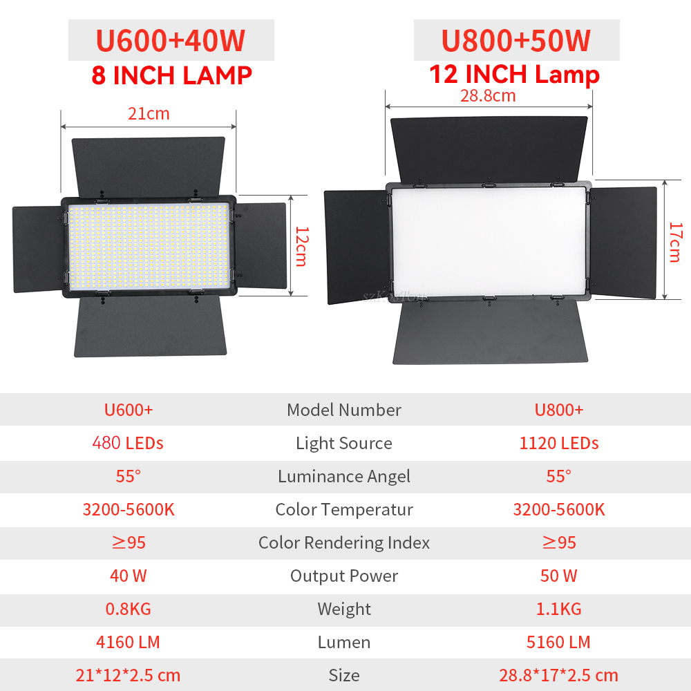 Ufemale-Lumière LED U800 pour  - Photography Umbrella Lighting Kit avis et prix